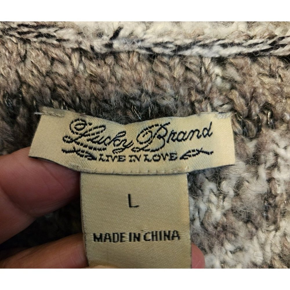 Lucky Brand Long Line Cardigan Duster Size Large - Picture 3 of 7